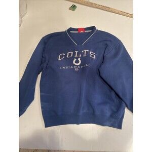 Vintage Indianapolis Colts NFL Sweatshirt Mens XL Blue Embroidered Logo Football